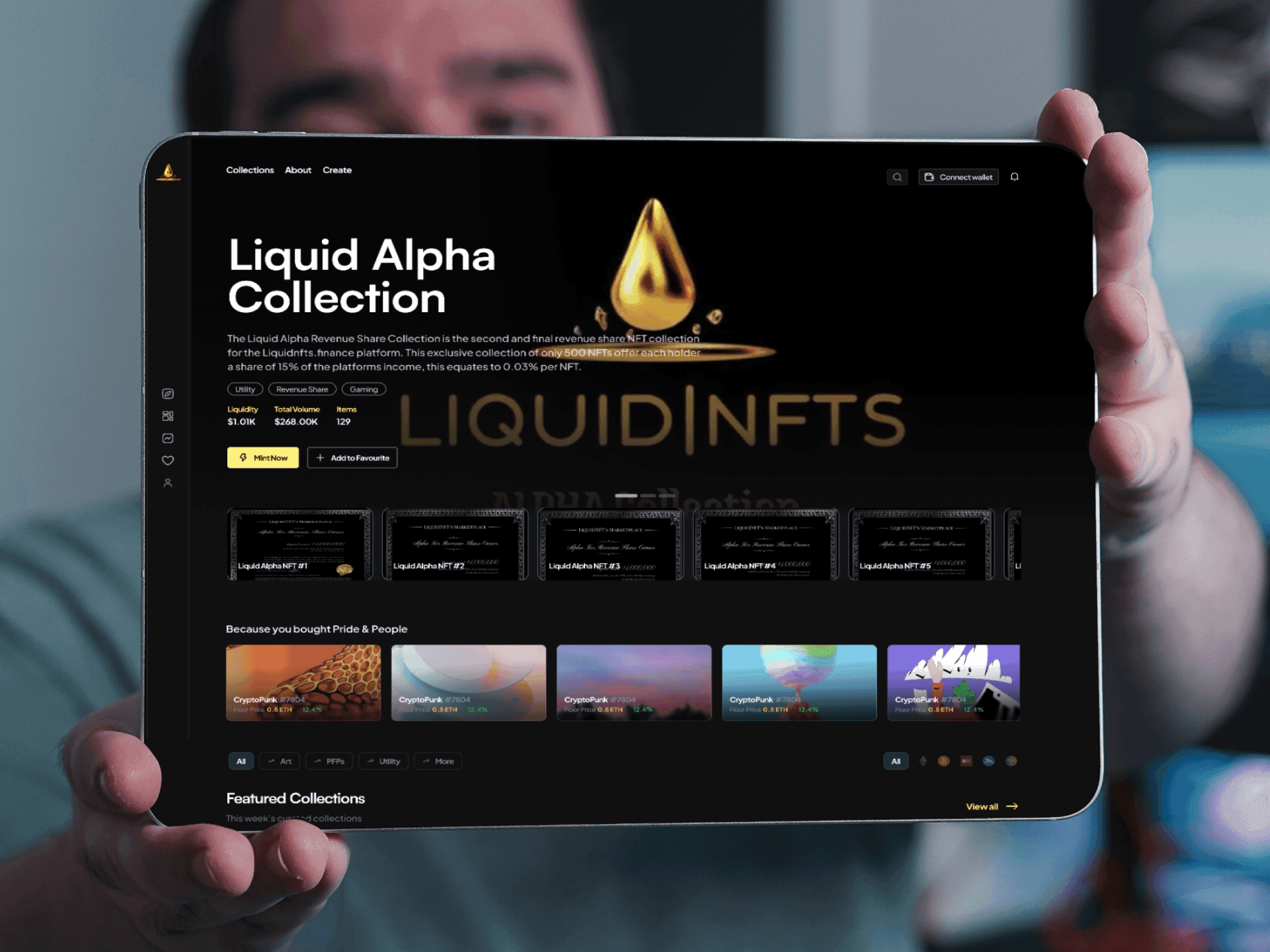 LiquidNFT multi-chain liquidity marketplace redesign banner